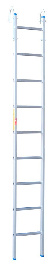 DRABINA ALUMINIOWA OPIERALNA Z HAKIEM 265CM DRABINA ALUMINIOWA OPIERALNA Z HAKIEM 265CM