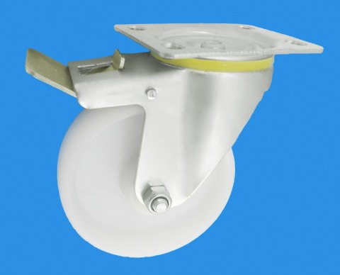 KOŁO Z TWORZYWA OBUDOWA 125MM SKRĘTNA+HAMULEC 25BH KOŁO Z TWORZYWA OBUDOWA 125MM SKRĘTNA+HAMULEC 25BH