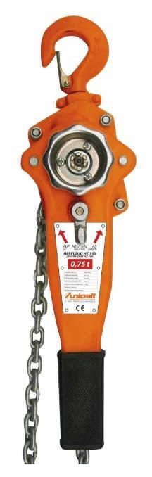 WCIĄGARKA, PRZYCIĄGARK ŁAŃCUCHOWA HAKOWA RĘCZNA 0.75T HZ 751 WCIĄGARKA, PRZYCIĄGARK ŁAŃCUCHOWA HAKOWA RĘCZNA 0.75T HZ 751
